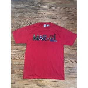 Marvel Men's Medium | Avengers Character Text Portrait